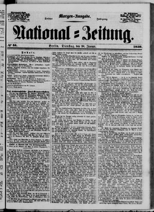 National-Zeitung vom 29.01.1850