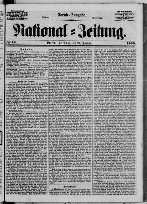 Nationalzeitung vom 29.01.1850