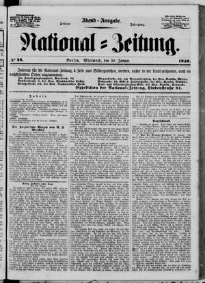 Nationalzeitung vom 30.01.1850