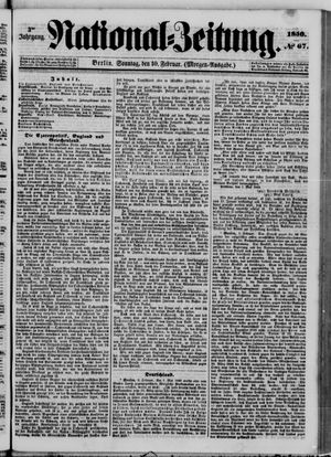 Nationalzeitung vom 10.02.1850