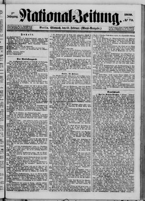 Nationalzeitung vom 13.02.1850