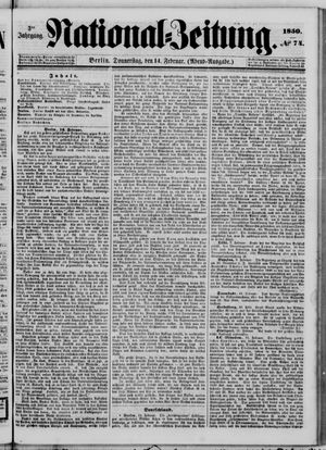 National-Zeitung vom 14.02.1850