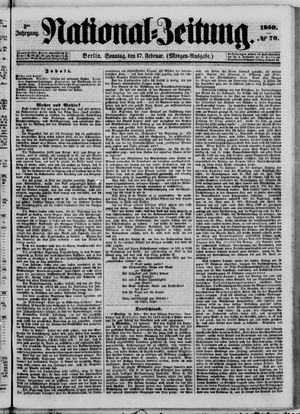 Nationalzeitung vom 17.02.1850