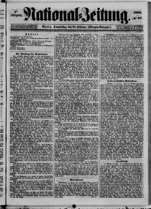 Nationalzeitung vom 28.02.1850
