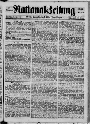 Nationalzeitung vom 07.03.1850