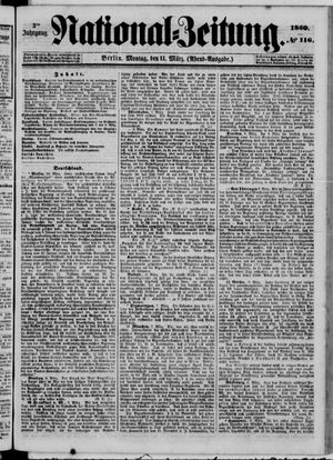 Nationalzeitung vom 11.03.1850
