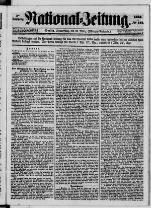 Nationalzeitung vom 21.03.1850