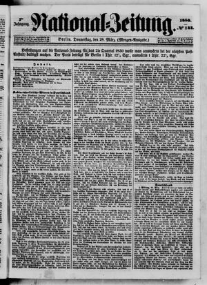 Nationalzeitung vom 28.03.1850
