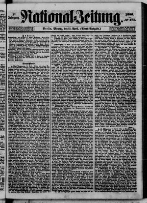 Nationalzeitung vom 15.04.1850
