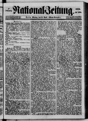 Nationalzeitung vom 22.04.1850