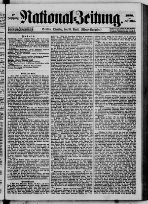 Nationalzeitung vom 23.04.1850