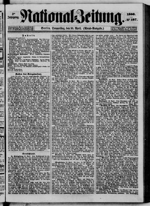 National-Zeitung vom 25.04.1850