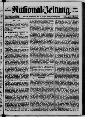 Nationalzeitung vom 27.04.1850