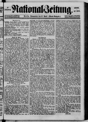 Nationalzeitung vom 27.04.1850