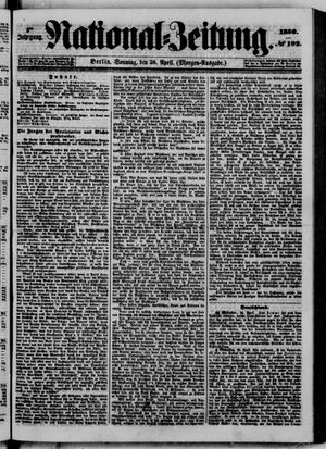 Nationalzeitung vom 28.04.1850