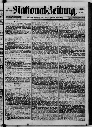 Nationalzeitung vom 07.05.1850