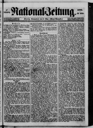 Nationalzeitung vom 11.05.1850