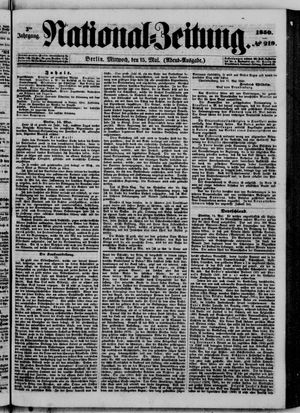 Nationalzeitung vom 15.05.1850