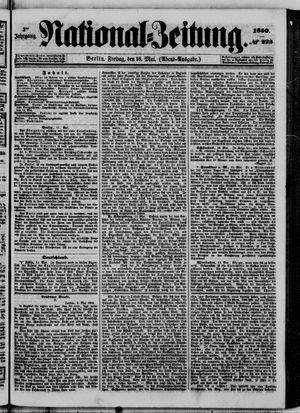 Nationalzeitung vom 17.05.1850