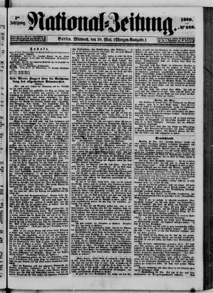 Nationalzeitung vom 29.05.1850