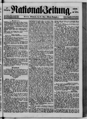 Nationalzeitung vom 29.05.1850