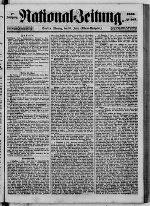 Nationalzeitung vom 10.06.1850