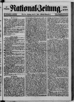 Nationalzeitung vom 14.06.1850