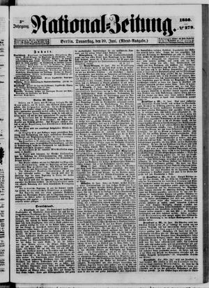 Nationalzeitung vom 20.06.1850
