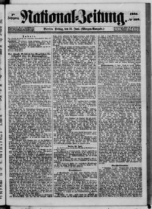 Nationalzeitung vom 21.06.1850