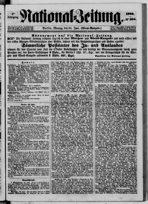 Nationalzeitung vom 24.06.1850