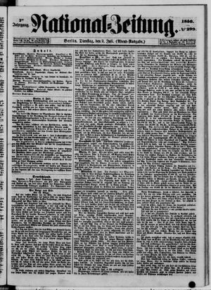 Nationalzeitung vom 02.07.1850