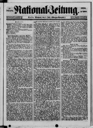 Nationalzeitung vom 03.07.1850
