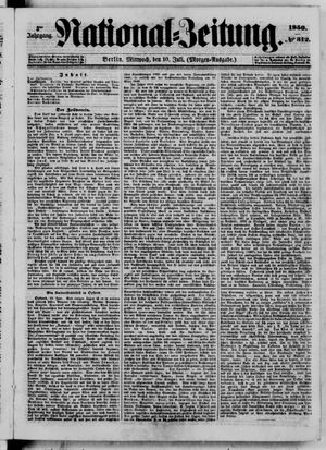 National-Zeitung vom 10.07.1850