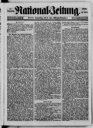 Nationalzeitung vom 11.07.1850