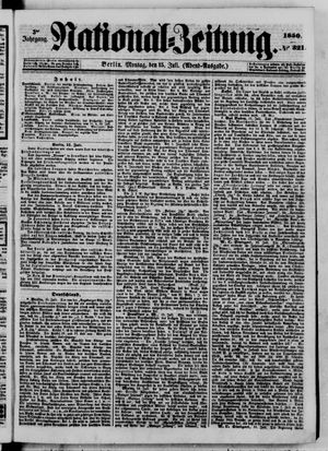 Nationalzeitung vom 15.07.1850