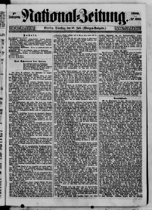 National-Zeitung vom 16.07.1850