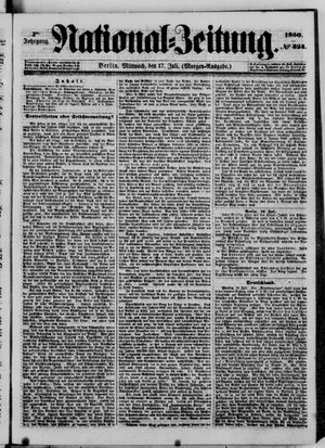 Nationalzeitung vom 17.07.1850