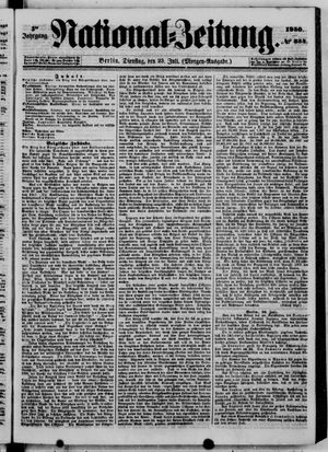Nationalzeitung vom 23.07.1850