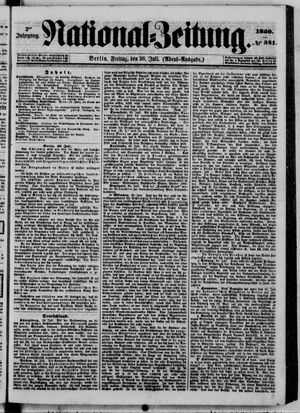 Nationalzeitung vom 26.07.1850