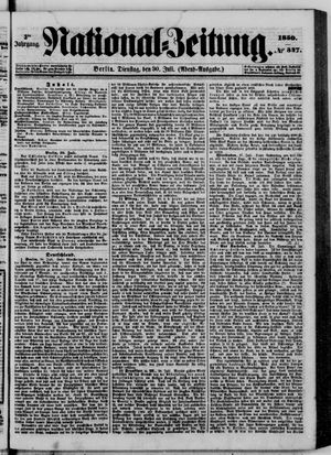 Nationalzeitung vom 30.07.1850
