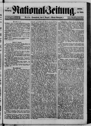 Nationalzeitung vom 03.08.1850