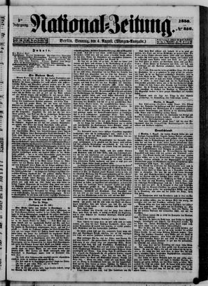 Nationalzeitung vom 04.08.1850