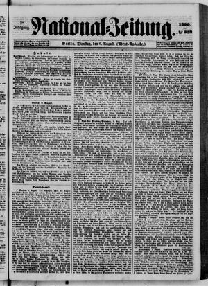 National-Zeitung vom 06.08.1850