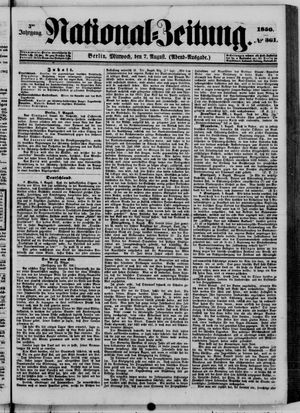National-Zeitung vom 07.08.1850