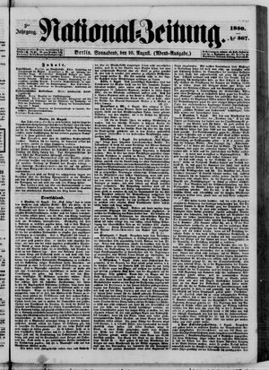Nationalzeitung vom 10.08.1850