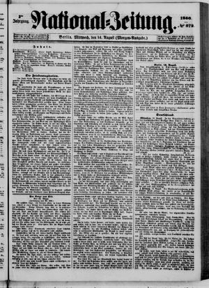 Nationalzeitung vom 14.08.1850