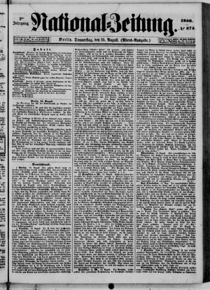 National-Zeitung vom 15.08.1850