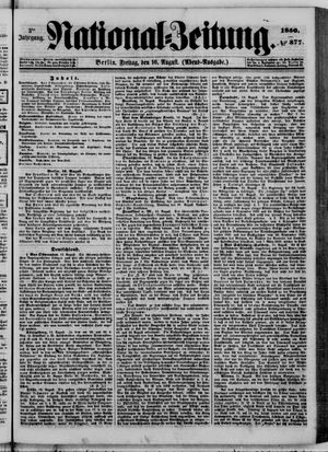 National-Zeitung vom 16.08.1850