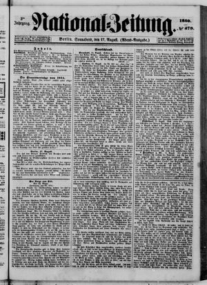 National-Zeitung vom 17.08.1850