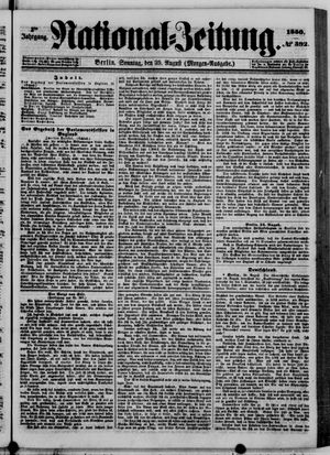 Nationalzeitung vom 25.08.1850
